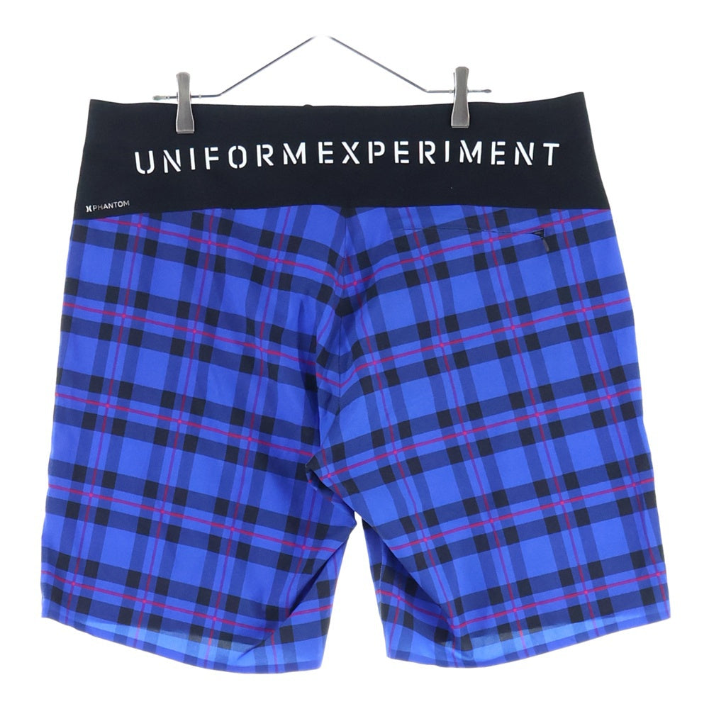 UNIFORM EXPERIMENT(ユニフォームエクスペリメント) ×HURLEY PHANTOM PLAID SETUP JACKET ハーレー ファントム プレイド フーデッドジャケット ハーフパンツ UE-222061