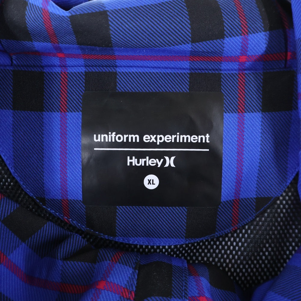 UNIFORM EXPERIMENT(ユニフォームエクスペリメント) ×HURLEY PHANTOM PLAID SETUP JACKET ハーレー ファントム プレイド フーデッドジャケット ハーフパンツ UE-222061