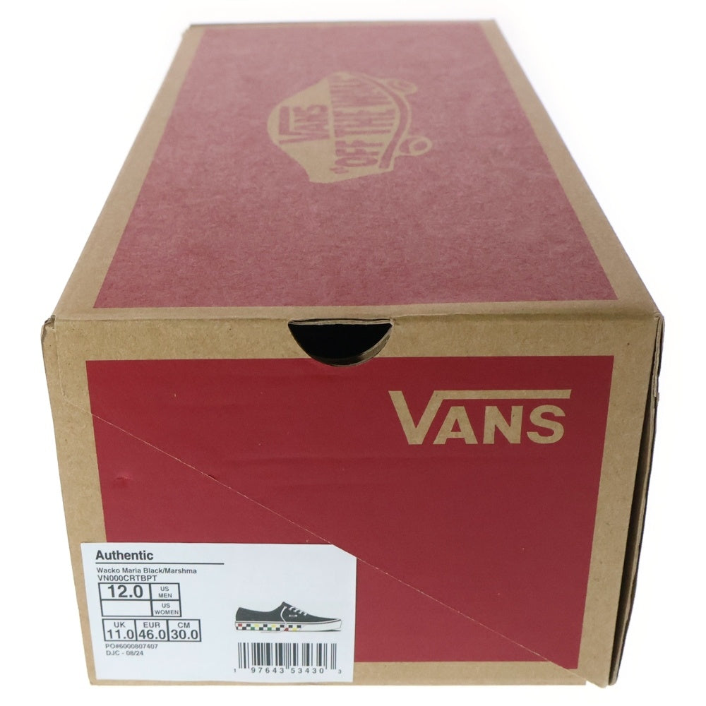 VANS(ヴァンズ) ×WACKO MARIA AUTHENTIC ワコマリア オーセンティック ローカットスニーカー ブラック US12/30cm VN000CRTBPT