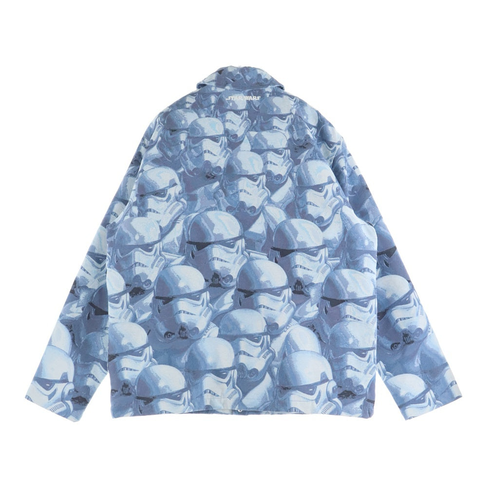 KITH(キス) ×STAR WARS Stormtrooper Coaches Jacket スターウォーズ ストームルーパー コーチズ ジャケット ホワイト/ブルー KHM010298