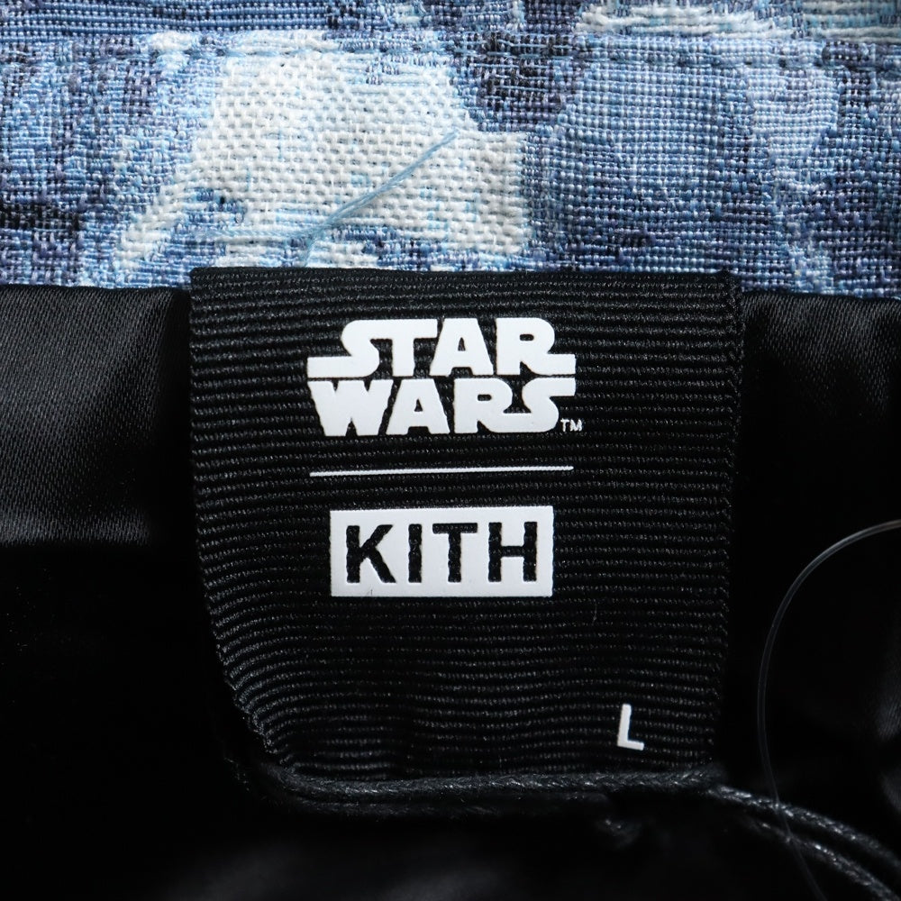 KITH(キス) ×STAR WARS Stormtrooper Coaches Jacket スターウォーズ ストームルーパー コーチズ ジャケット ホワイト/ブルー KHM010298
