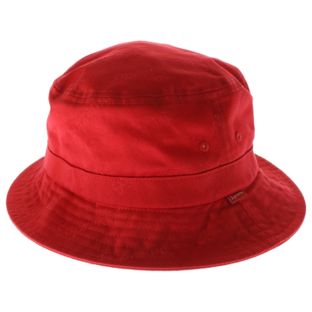SUPREME(シュプリーム) 19AW Jacquard Logos Twill Crusher ジャガード ロゴ クラッシャーハット 帽子 レッド