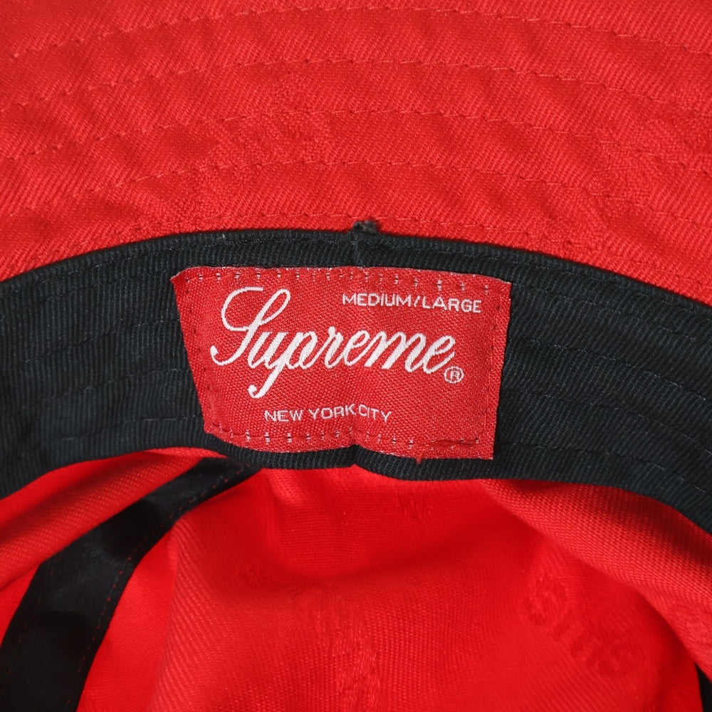 SUPREME(シュプリーム) 19AW Jacquard Logos Twill Crusher ジャガード ロゴ クラッシャーハット 帽子 レッド