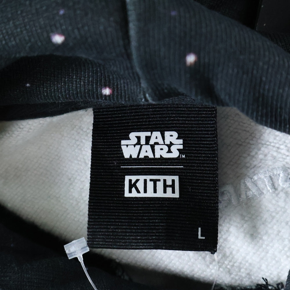 KITH(キス) ×STAR WARS War hoodie スターウォーズ ウォー フーディ プルオーバースウェットパーカー ブラック KHM031298