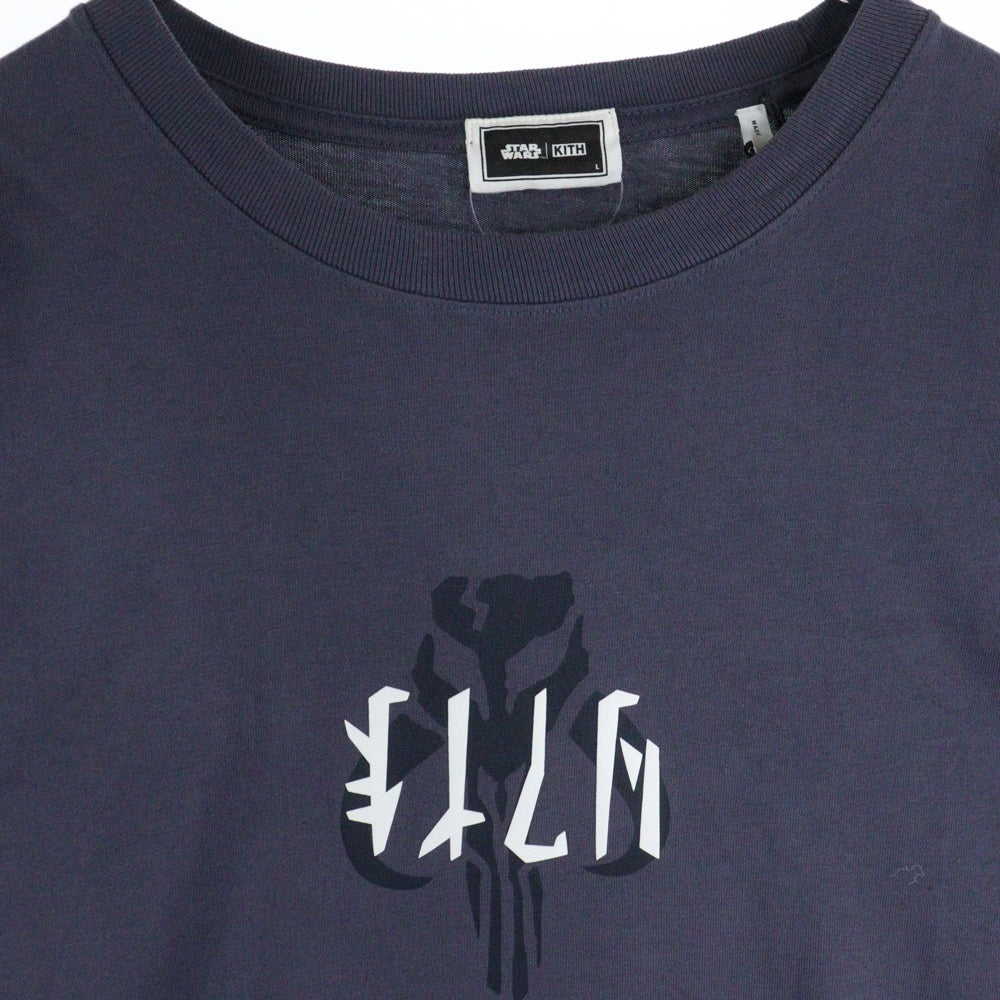 KITH(キス) ×STAR WARS Mandalorian Tee スターウォーズ マンダロリアン Tシャツ 半袖カットソー ネイビー KHM031027