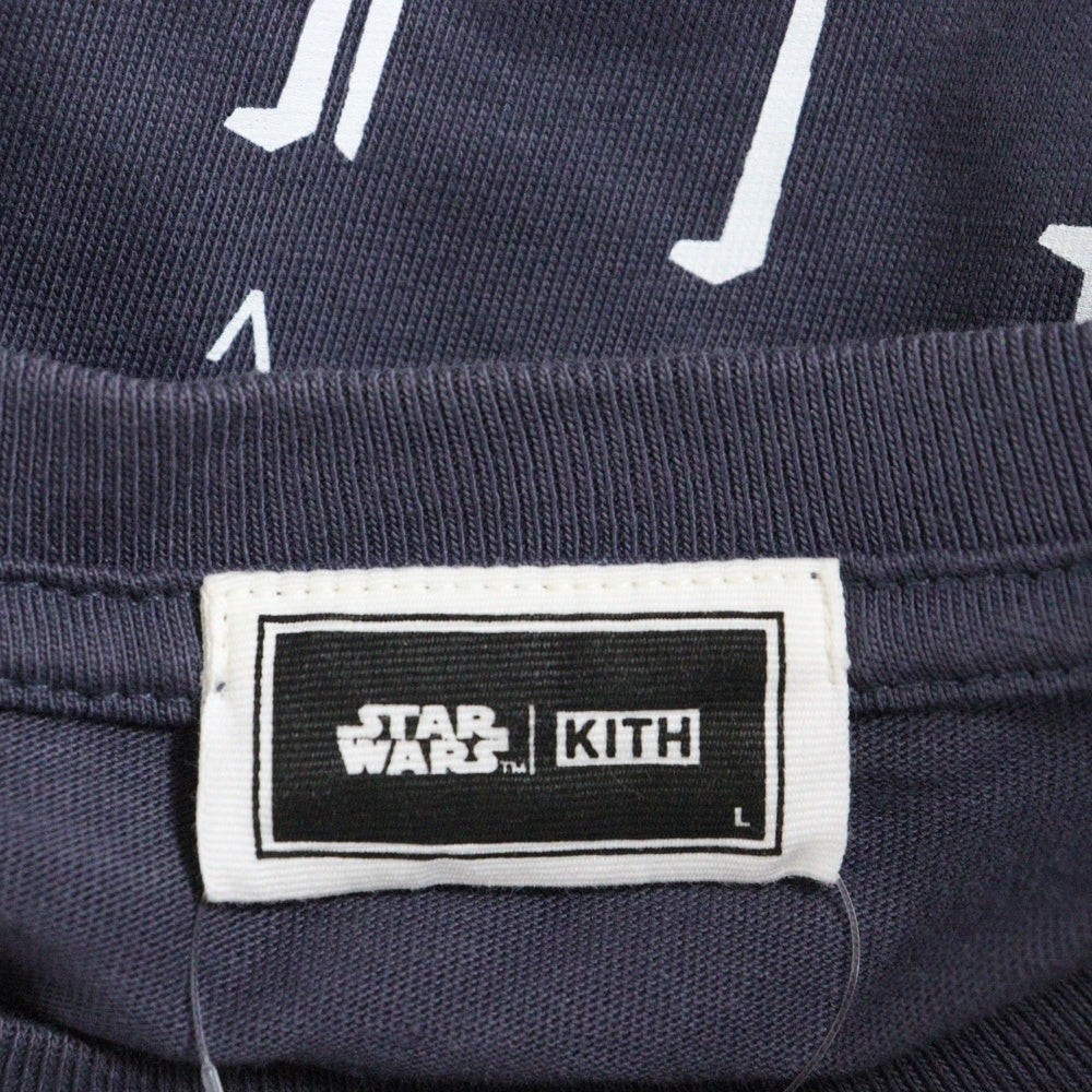KITH(キス) ×STAR WARS Mandalorian Tee スターウォーズ マンダロリアン Tシャツ 半袖カットソー ネイビー KHM031027