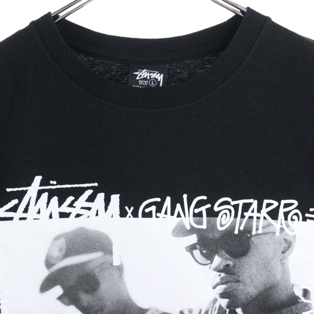 STUSSY(ステューシー) GANG STARR TAKE IT PERSONAL TEE ギャングスター テイクイット パーソナル プリントTシャツ 半袖カットソー ブラック