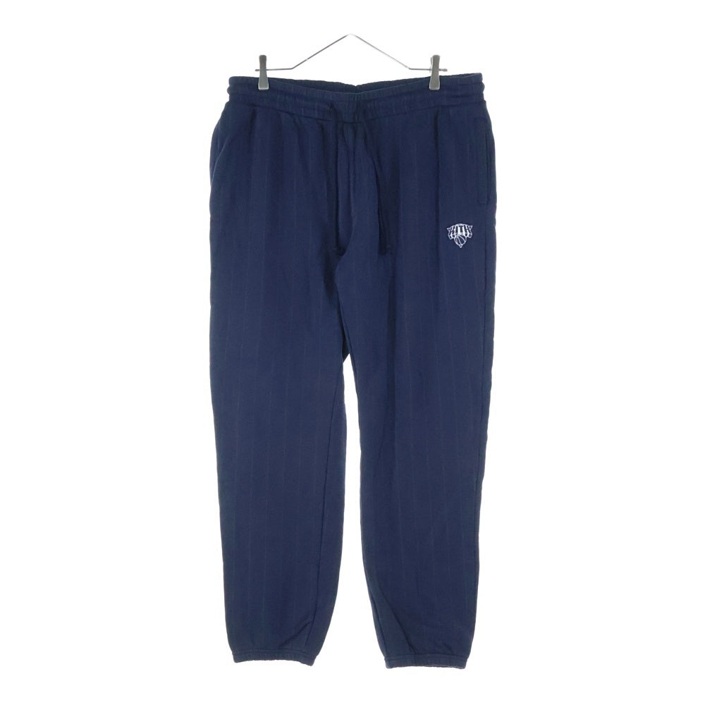 KITH(キス) New York Knicks NY Pinstripe Williams I Sweatpant ニューヨークニックス ピンストライプ ウィリアム スウェットパンツ ネイビー KHM060501