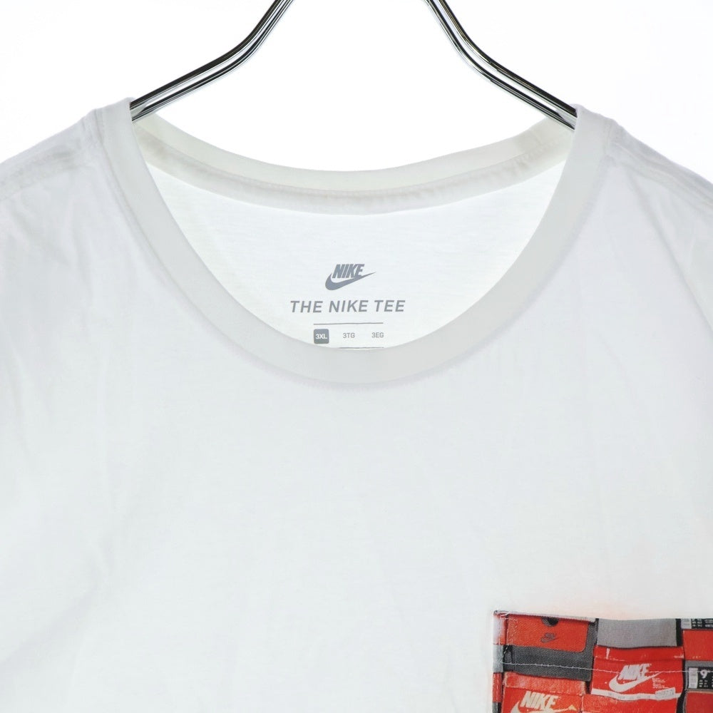 NIKE(ナイキ) Shoe Box シューボックス プリント ポケットTシャツ 半袖カットソー ホワイト AT6830-100
