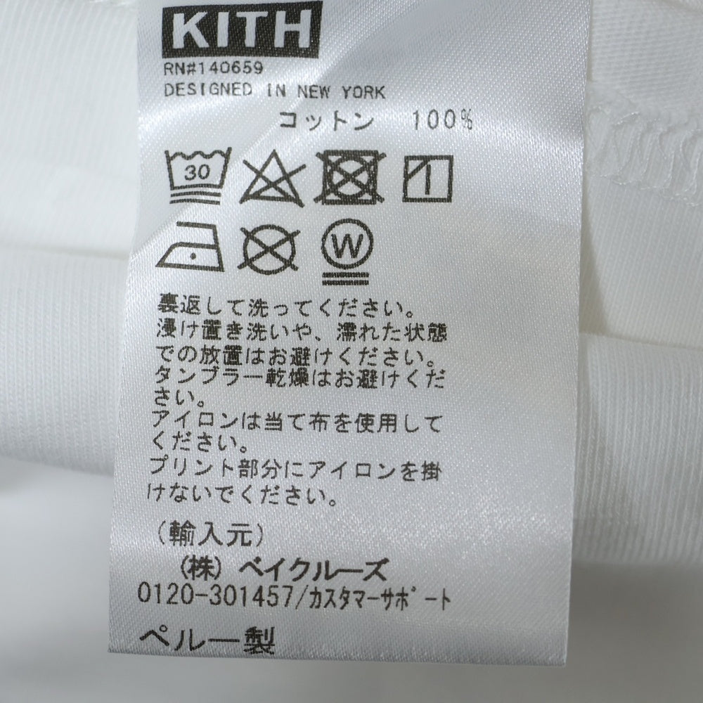 KITH(キス) Angelic Classic Logo Tee エンジェルクラシックロゴ プリントTシャツ 半袖カットソー ホワイト KHM031012