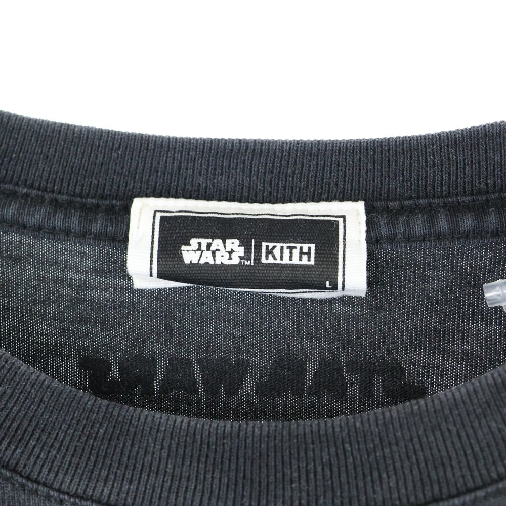 KITH(キス) ×STAR WARS Yoda Vintage Tee スターウォーズ ヨーダ ビンテージ Tシャツ 半袖カットソー ブラック KHM031023
