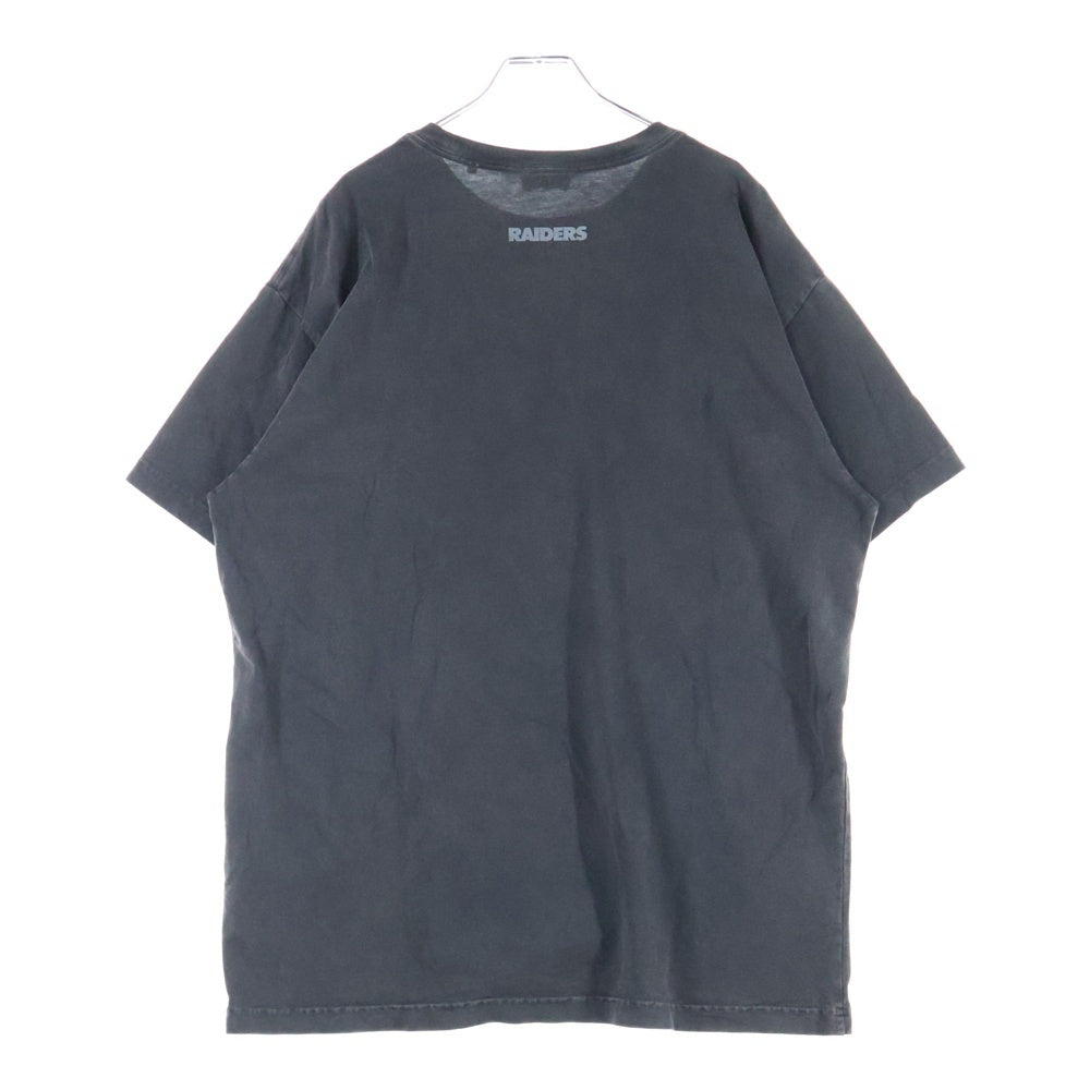 KITH(キス) Raiders Vintage Tee NFL レイダース ヴィンテージ プリントTシャツ 半袖カットソー ブラック KHM031583