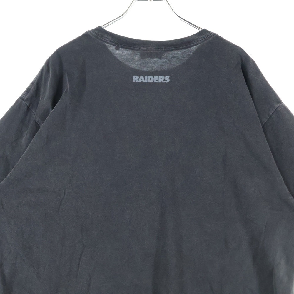 KITH(キス) Raiders Vintage Tee NFL レイダース ヴィンテージ プリントTシャツ 半袖カットソー ブラック KHM031583