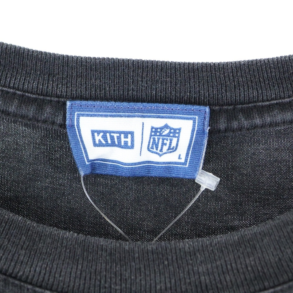 KITH(キス) Raiders Vintage Tee NFL レイダース ヴィンテージ プリントTシャツ 半袖カットソー ブラック KHM031583