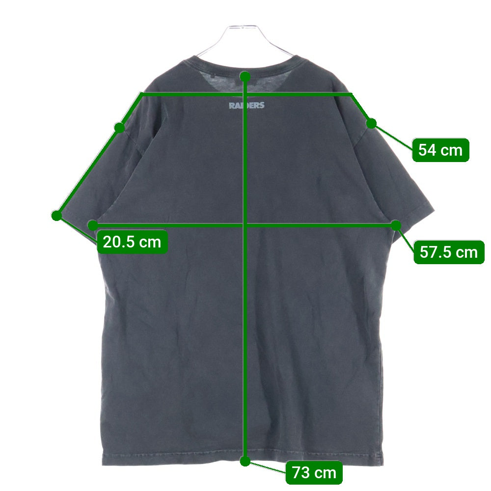 KITH(キス) Raiders Vintage Tee NFL レイダース ヴィンテージ プリントTシャツ 半袖カットソー ブラック KHM031583