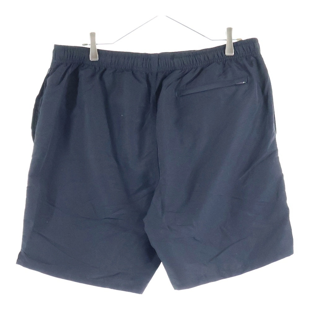 STUSSY(ステューシー) ロゴプリント ドローストリング ナイロンハーフパンツ ショーツ ブラック