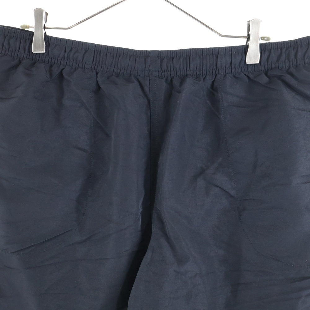 STUSSY(ステューシー) ロゴプリント ドローストリング ナイロンハーフパンツ ショーツ ブラック