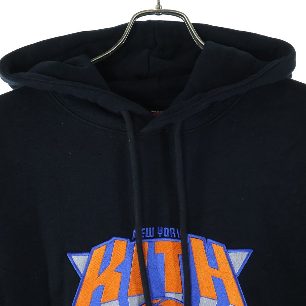 KITH(キス) New York Knicks Hoodie ニューヨークニックス フーディ プルオーバースウェットパーカー ブラック KHM030860