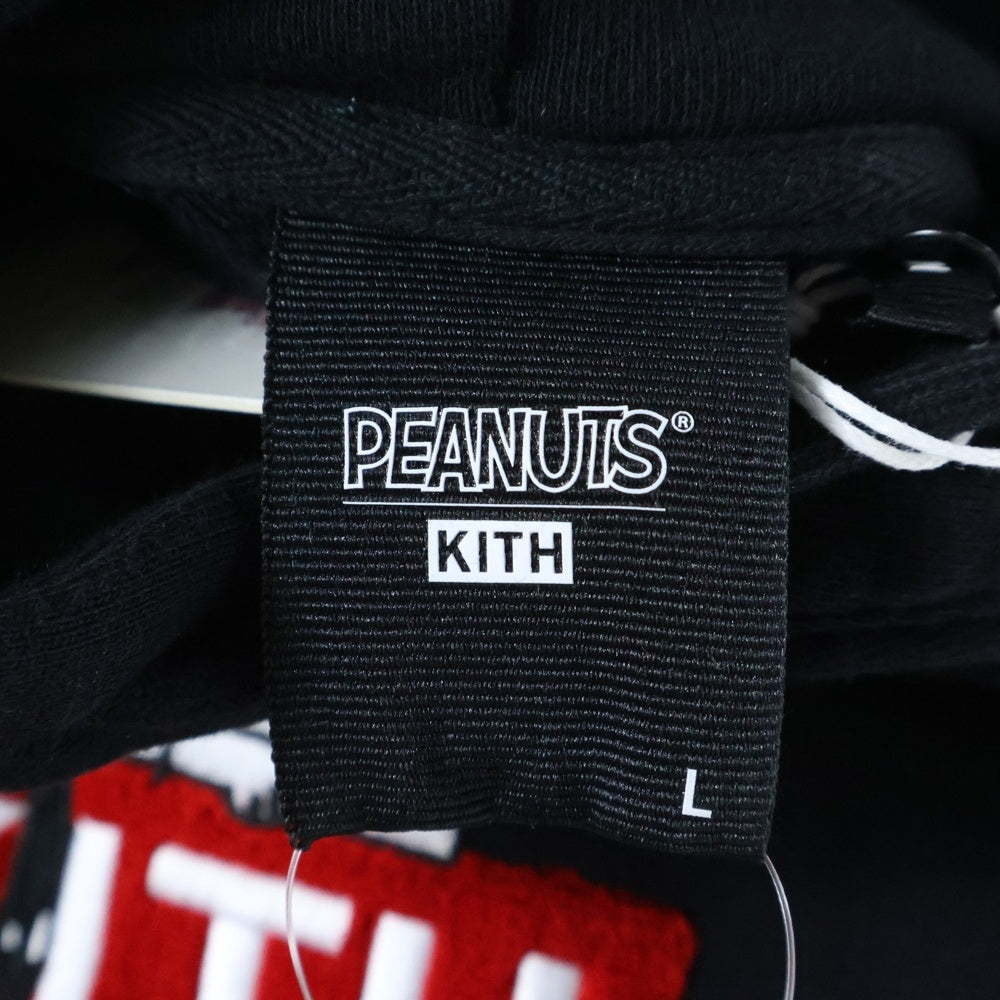 KITH(キス) ×Peanuts Doghouse Hoodie ピーナッツ ドッグハウス フーディ プルオーバースウェットパーカー ブラック KHM031149