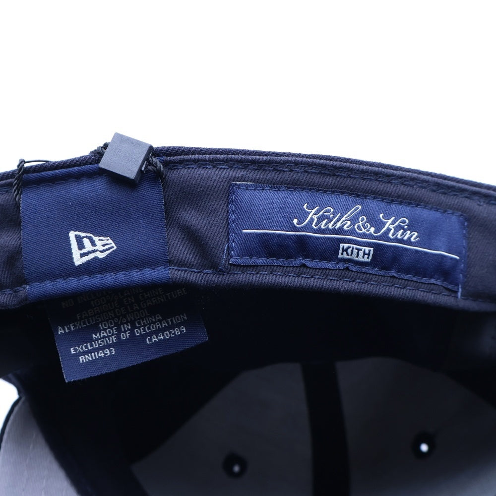 KITH(キス) ×NEW ERA New York Yankees ニューエラ ニューヨークヤンキース ベースボールキャップ 帽子 ネイビー