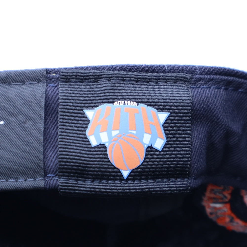 KITH(キス) ×NEW ERA New York Knicks Low Profile 59FIFTY Cap ニューエラ ニューヨークニックス キャップ 帽子 ネイビー/オレンジ