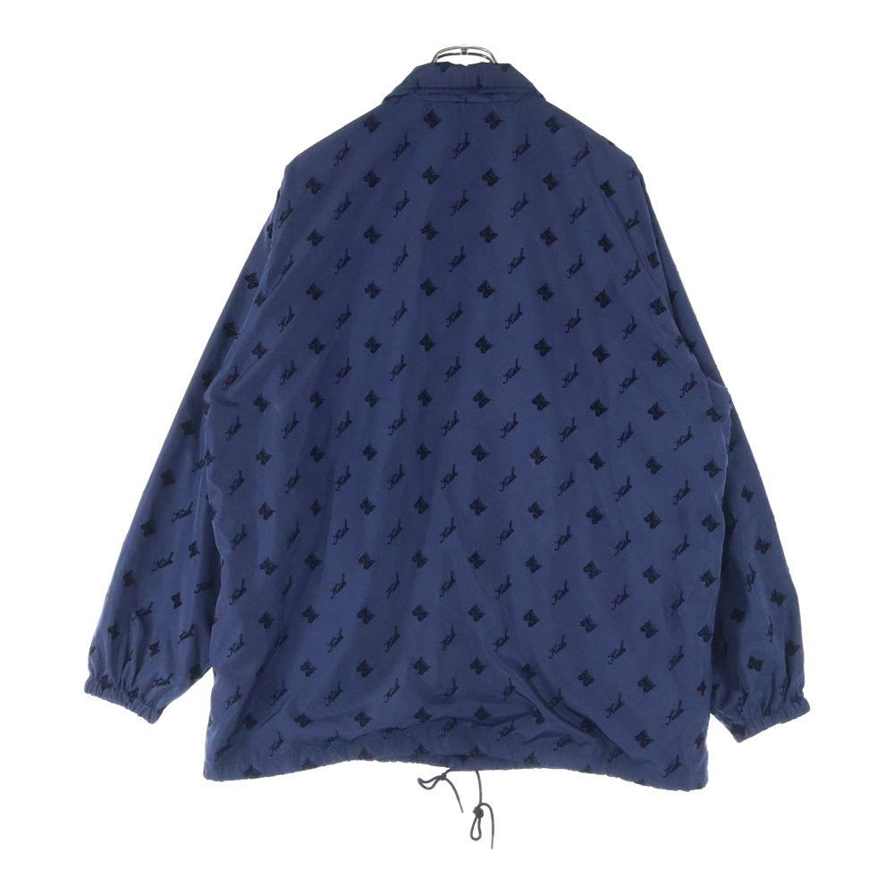Needles(ニードルス) ×KITH COACH JACKET キス 総柄 コーチジャケット ブルー LQ351