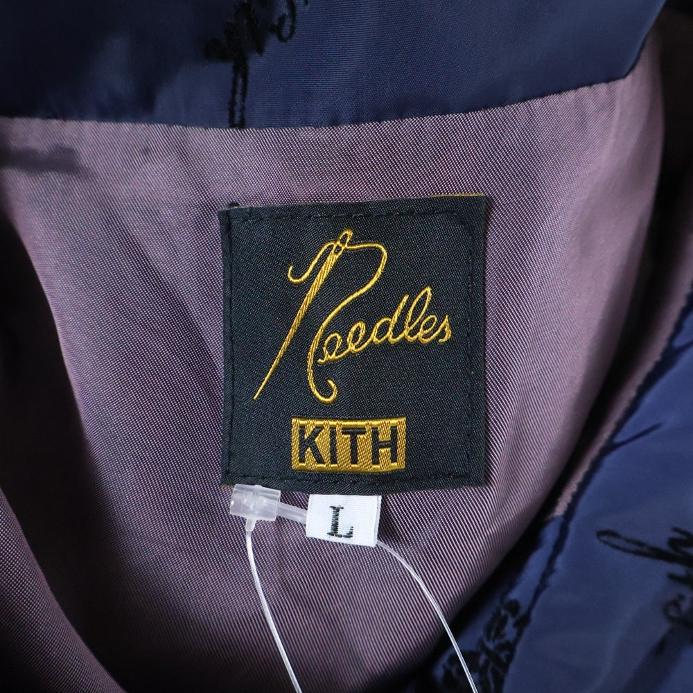 Needles(ニードルス) ×KITH COACH JACKET キス 総柄 コーチジャケット ブルー LQ351
