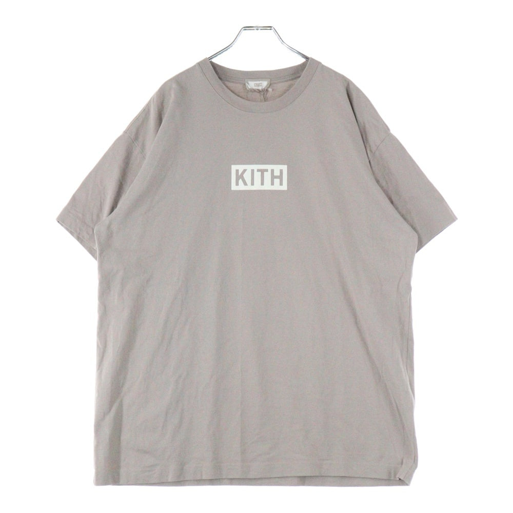 KITH(キス) LOYALTY BOX LOGO MOLECULE TEE キスロイヤリティプログラム ボックスロゴ Tシャツ 半袖カットソー ベージュ