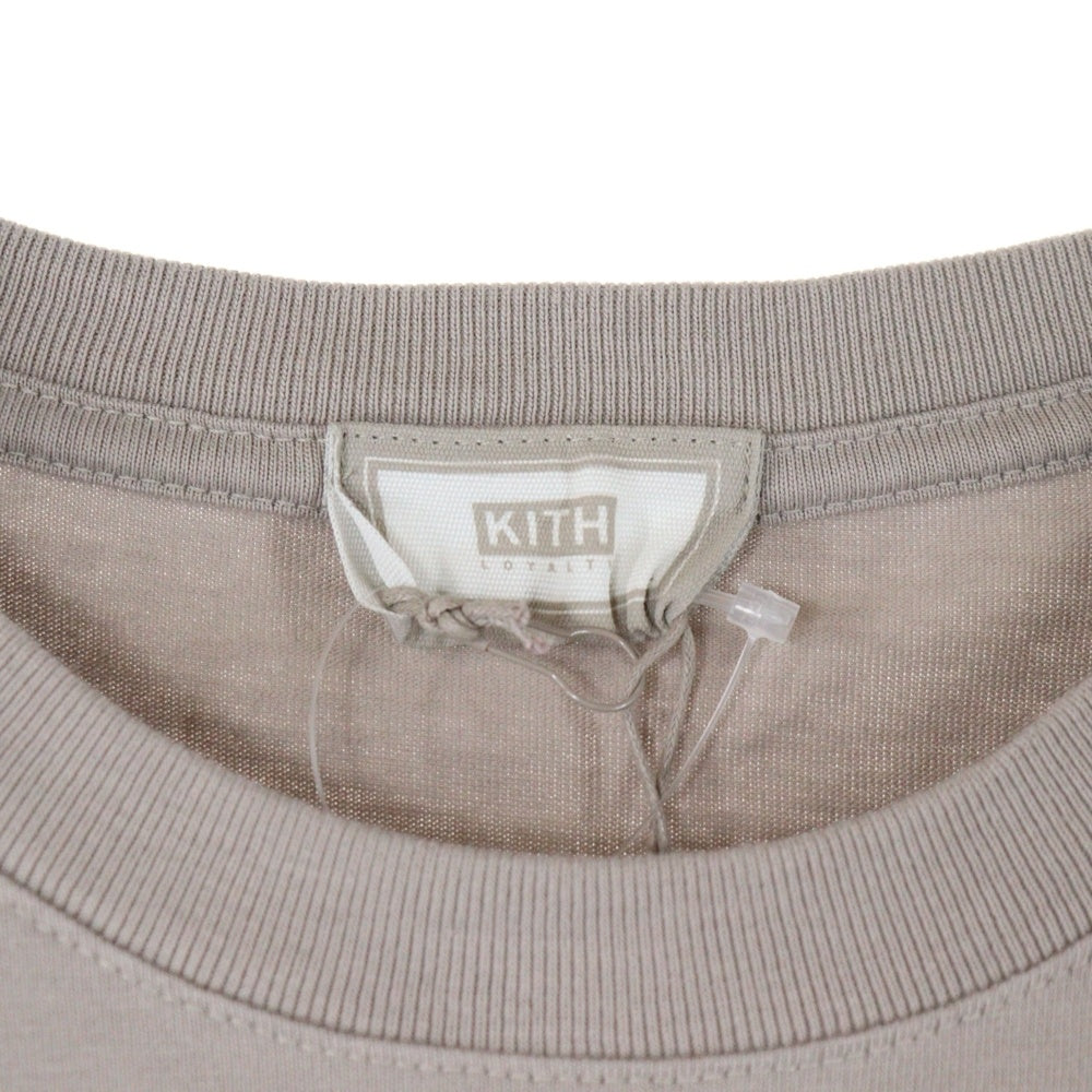 KITH(キス) LOYALTY BOX LOGO MOLECULE TEE キスロイヤリティプログラム ボックスロゴ Tシャツ 半袖カットソー ベージュ