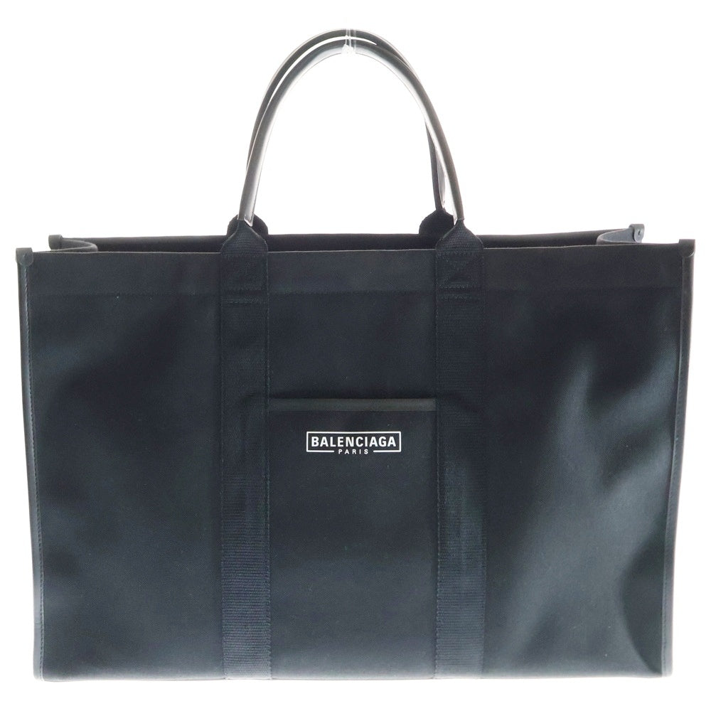 BALENCIAGA(バレンシアガ) ハードウェアラージ 2WAY キャンバスショルダーバッグ トートバッグ ブラック 671403 2HHAM