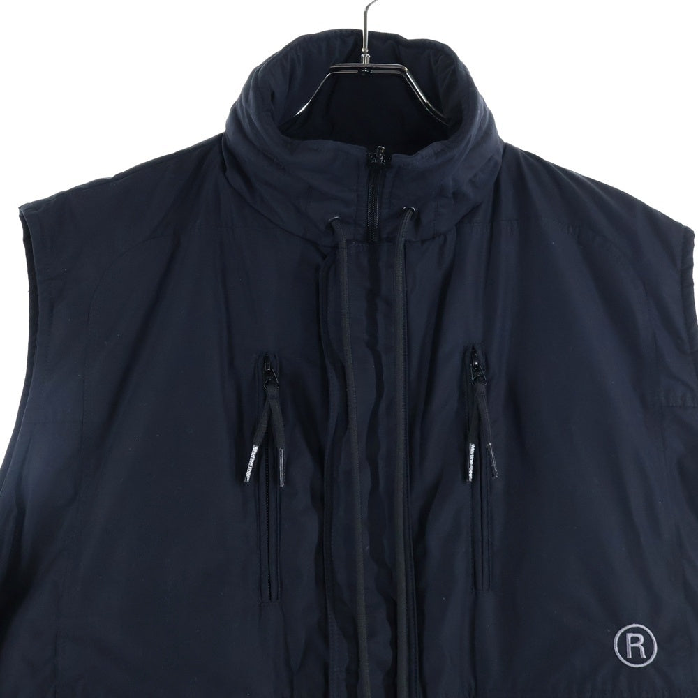 MARTINE ROSE(マーティンローズ) PADDED JILET VEST パデッドジレベスト ジップアップ中綿ベスト ブラック W1OM728OC