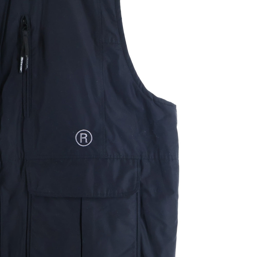 MARTINE ROSE(マーティンローズ) PADDED JILET VEST パデッドジレベスト ジップアップ中綿ベスト ブラック W1OM728OC