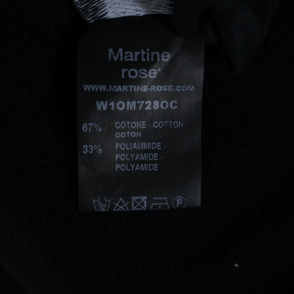 MARTINE ROSE(マーティンローズ) PADDED JILET VEST パデッドジレベスト ジップアップ中綿ベスト ブラック W1OM728OC