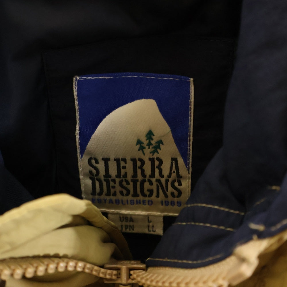 SIERRA DESIGNS(シェラデザイン) ファー付き ジップアップフーデッドダウンジャケット ベージュ 10976226