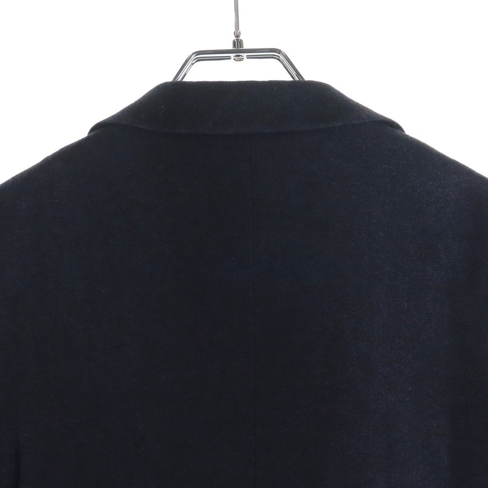 JIL SANDER(ジルサンダー) シルク混 2ポケット ウールチェスターロングコート ブラック 273112 100110 212300