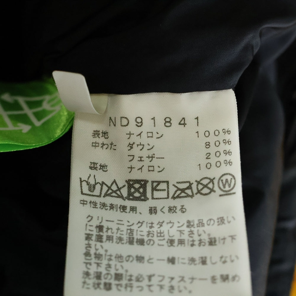 THE NORTH FACE(ザノースフェイス) NUPTSE JACKET ヌプシダウンジャケット イエロー ND91841