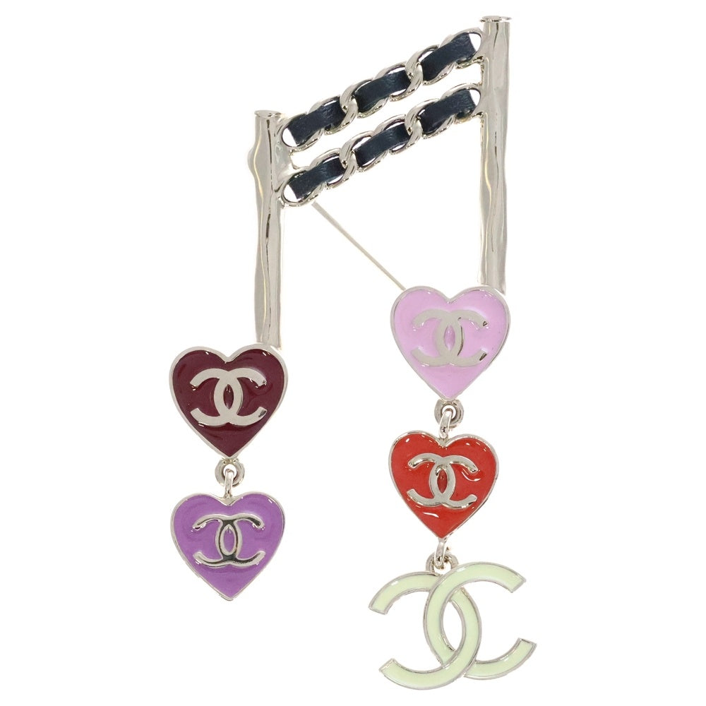 CHANEL(シャネル) 音符モチーフ ハート ココマーク ブローチ ゴールド