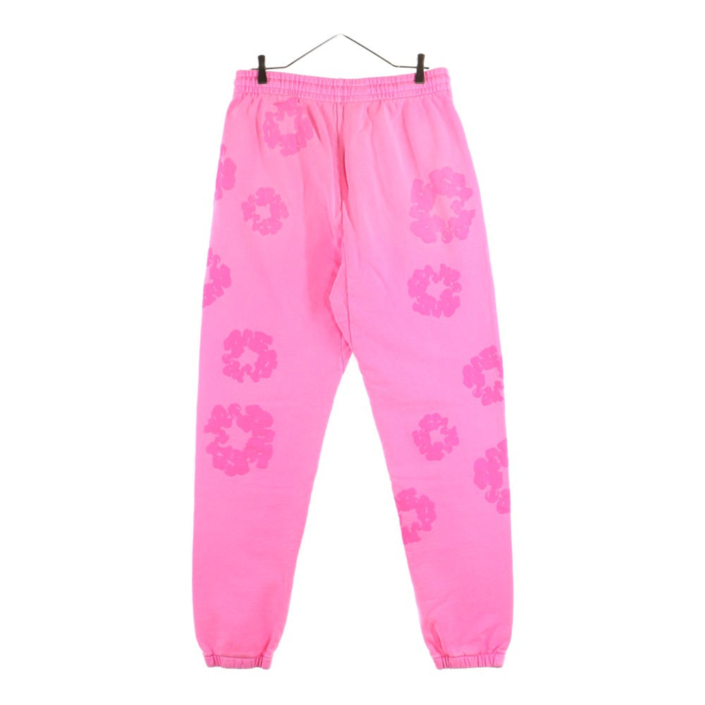 DENIM TEARS(デニムティアーズ) 25SS MONO WREATH SWEATPANTS モノ リース スウェットロングパンツ ピンク SS25BAS062
