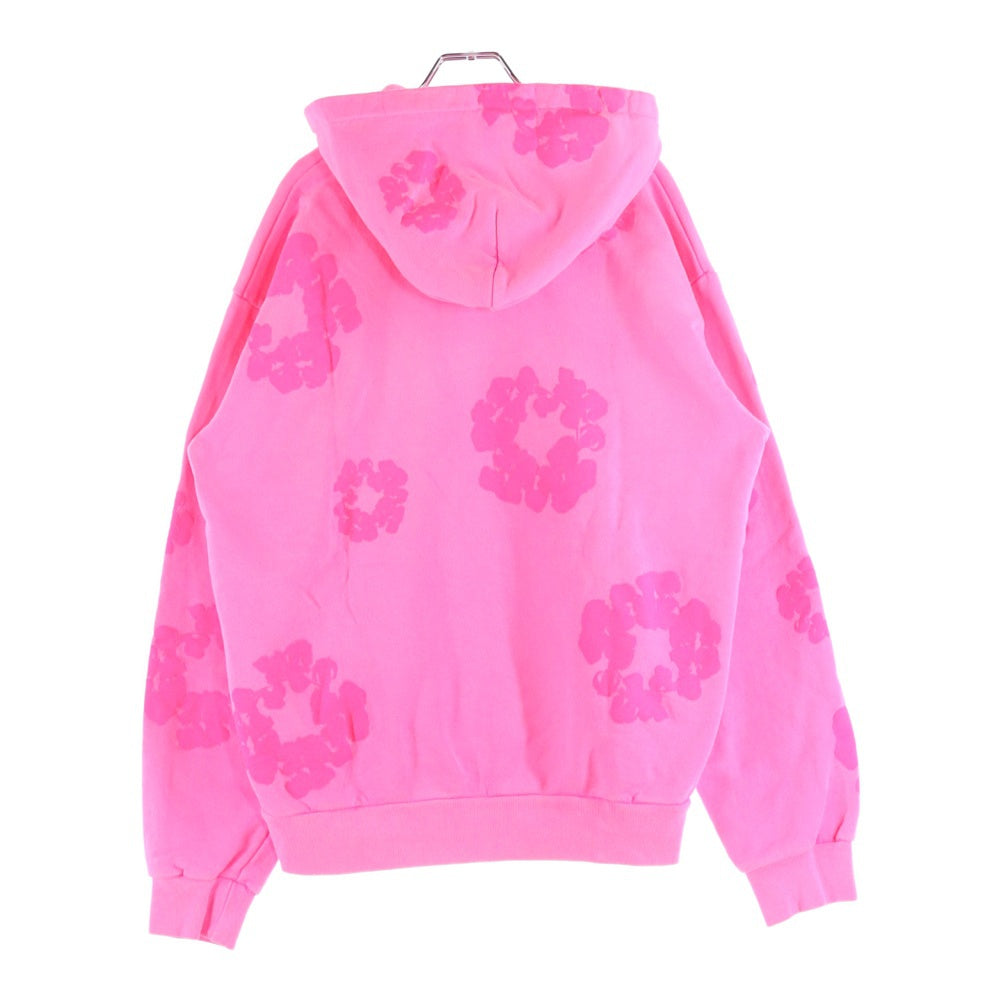 DENIM TEARS(デニムティアーズ) 25SS MONO WREATH HOODIE モノ リース フーデットスウェットパーカー ピンク SS25THD064