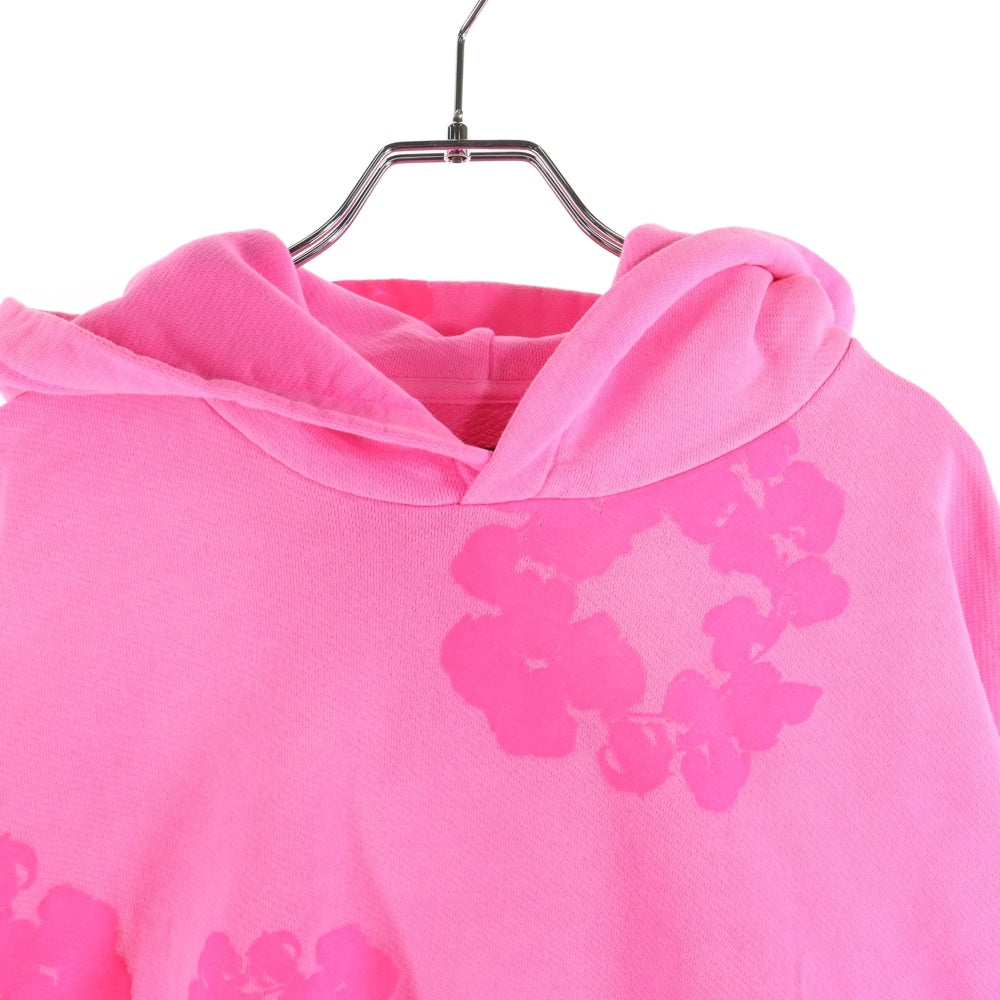 DENIM TEARS(デニムティアーズ) 25SS MONO WREATH HOODIE モノ リース フーデットスウェットパーカー ピンク SS25THD064