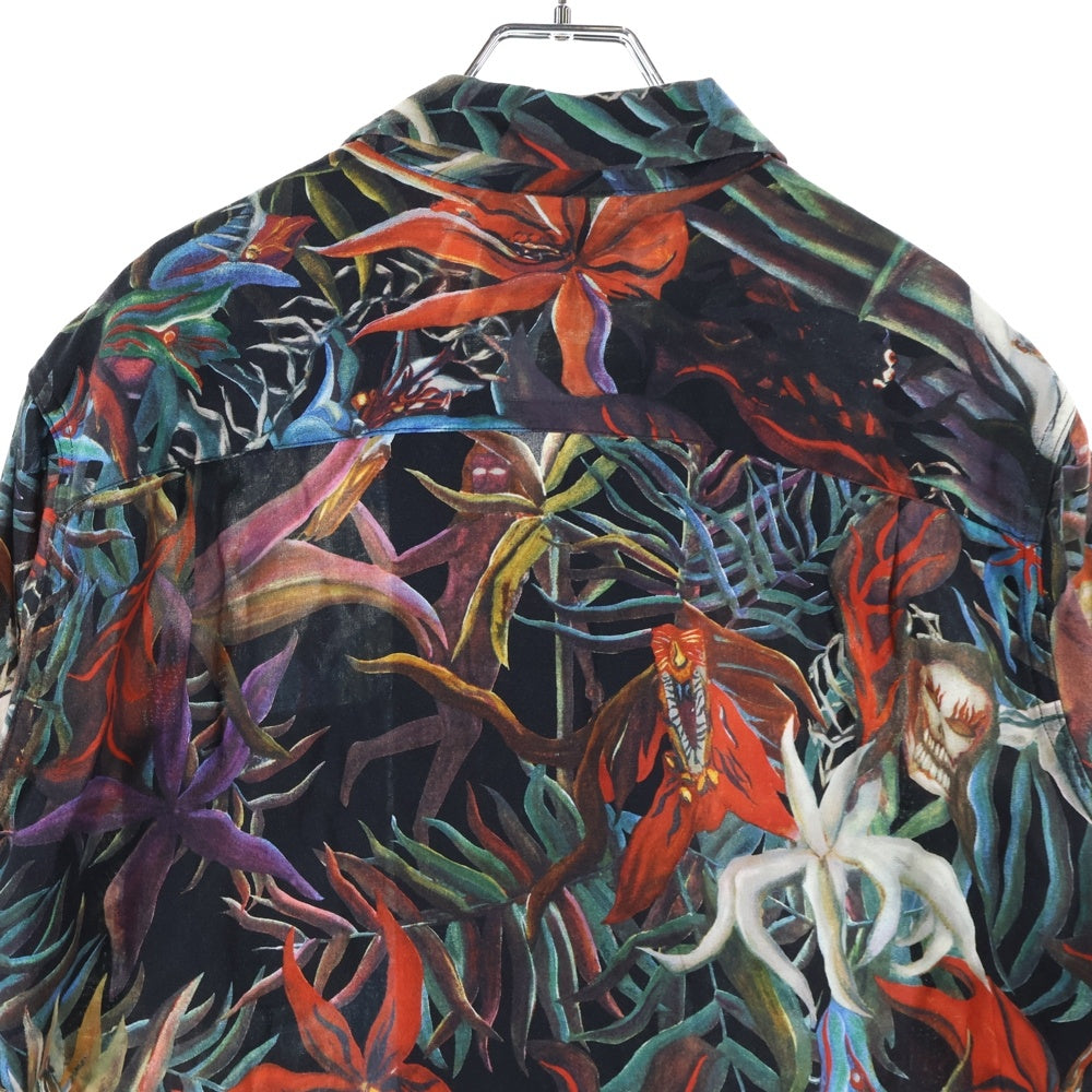 WACKO MARIA(ワコマリア) 18SS 花 HAWAIIAN SHIRT ハワイアンシャツ アロハ半袖シャツ ブラック