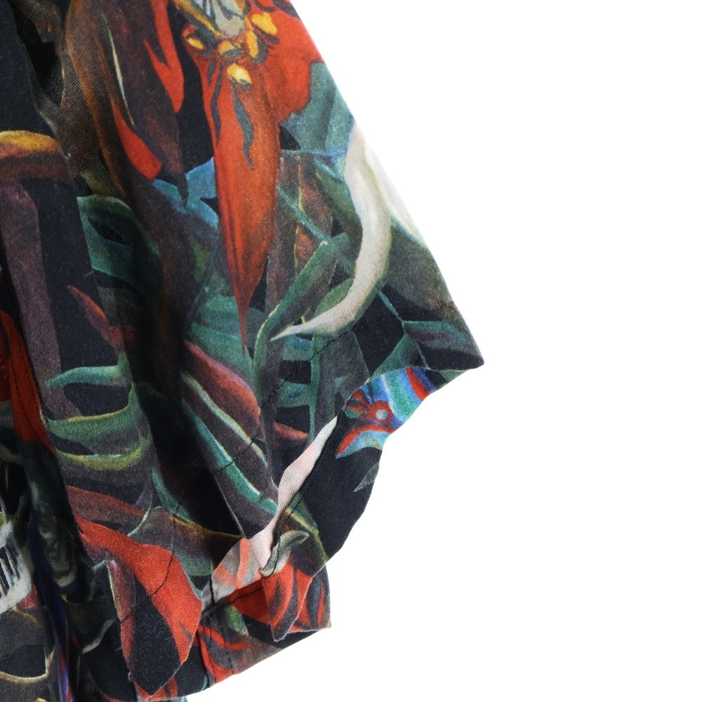 WACKO MARIA(ワコマリア) 18SS 花 HAWAIIAN SHIRT ハワイアンシャツ アロハ半袖シャツ ブラック