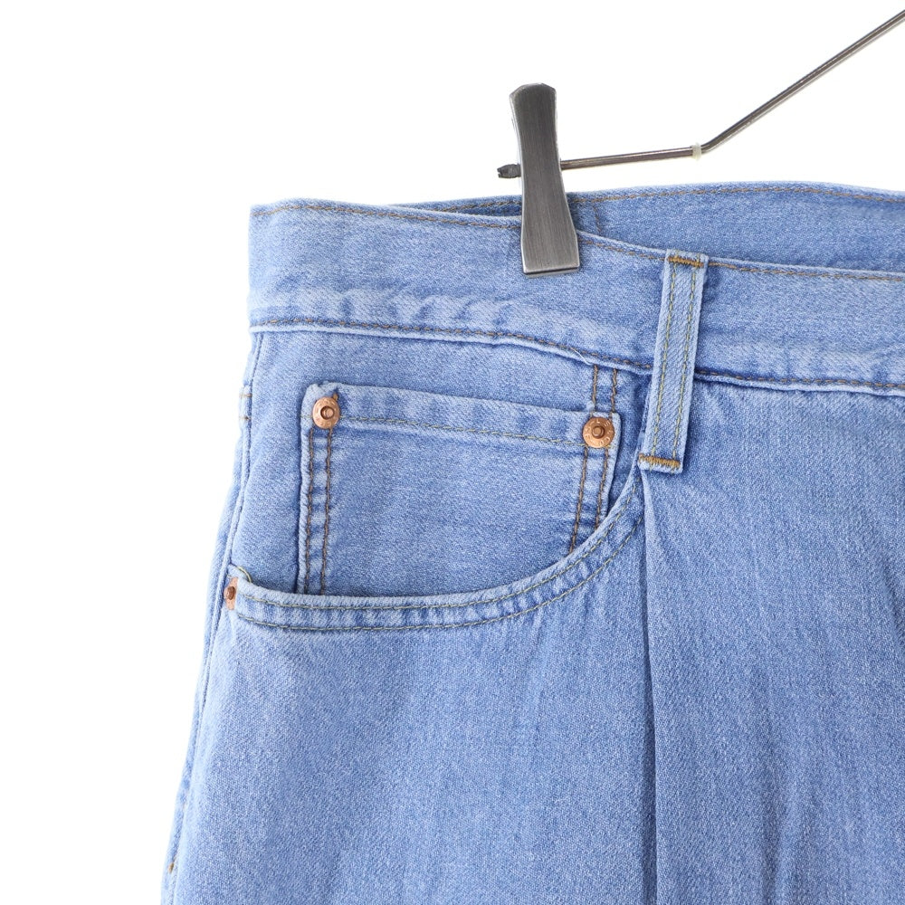 Levi's(リーバイス) STAY LOOSE PLEATED CROP ステイ ルーズ プリーツ クロップ デニムパンツ インディゴ 39957‐0006