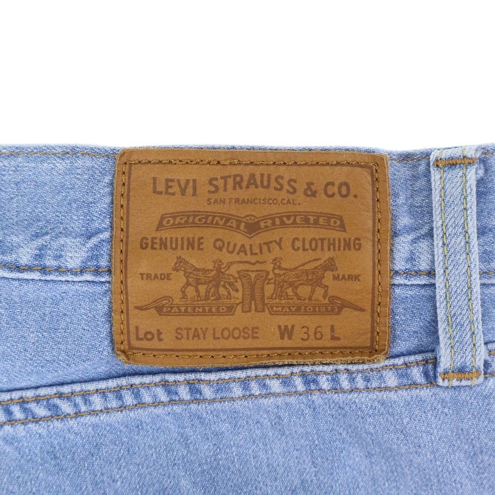 Levi's(リーバイス) STAY LOOSE PLEATED CROP ステイ ルーズ プリーツ クロップ デニムパンツ インディゴ 39957‐0006