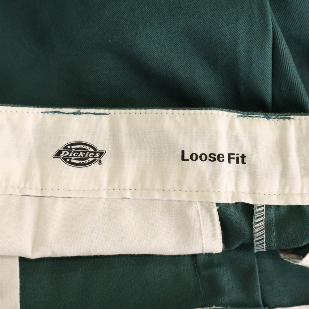 Dickies(ディッキーズ) ダブルニールーズフィットストレートワークパンツ グリーン14788800