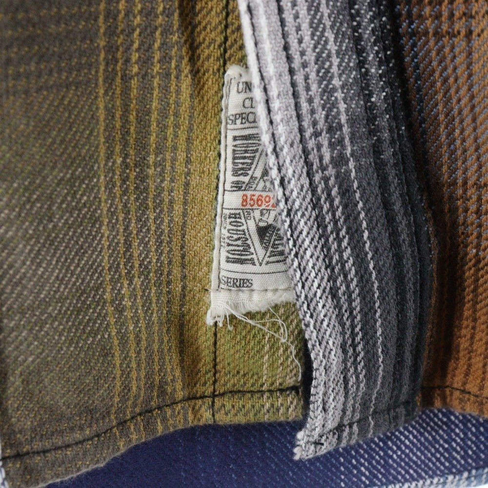 HOUSTON(ヒューストン) クレイジーオンブレチェックビエラ 長袖 シャツ マルチ 40763CZ