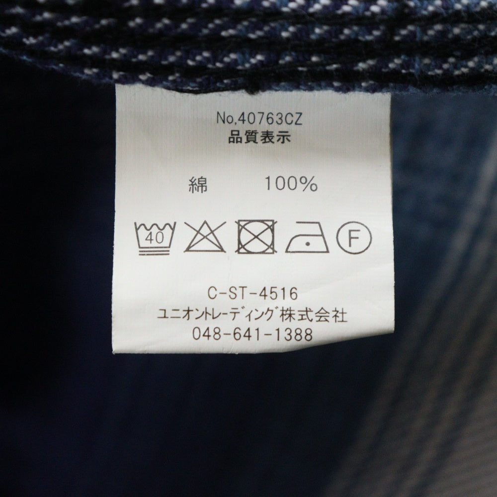 HOUSTON(ヒューストン) クレイジーオンブレチェックビエラ 長袖 シャツ マルチ 40763CZ