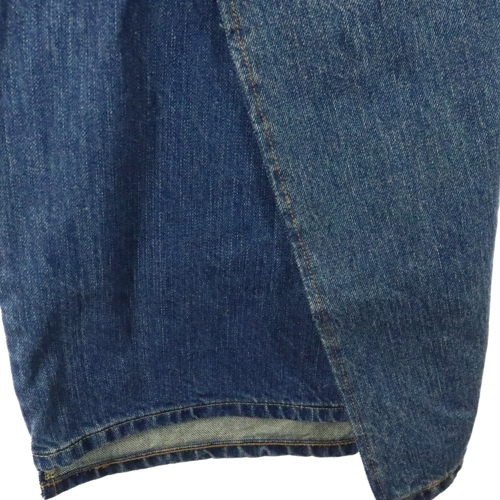 COMME des GARCONS JUNYA WATANABE MAN(コムデギャルソンジュンヤワタナベマン) 25SS AD2024 ×Levi's リーバイス コットンデニム 製品加工カスタマイズ ドッキング デニムパンツ インディゴ WO-P209