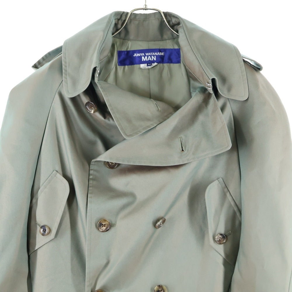 COMME des GARCONS JUNYA WATANABE MAN(コムデギャルソンジュンヤワタナベマン) 24AW AD2024 イリディセント トレンチコート カーキ WN-C024