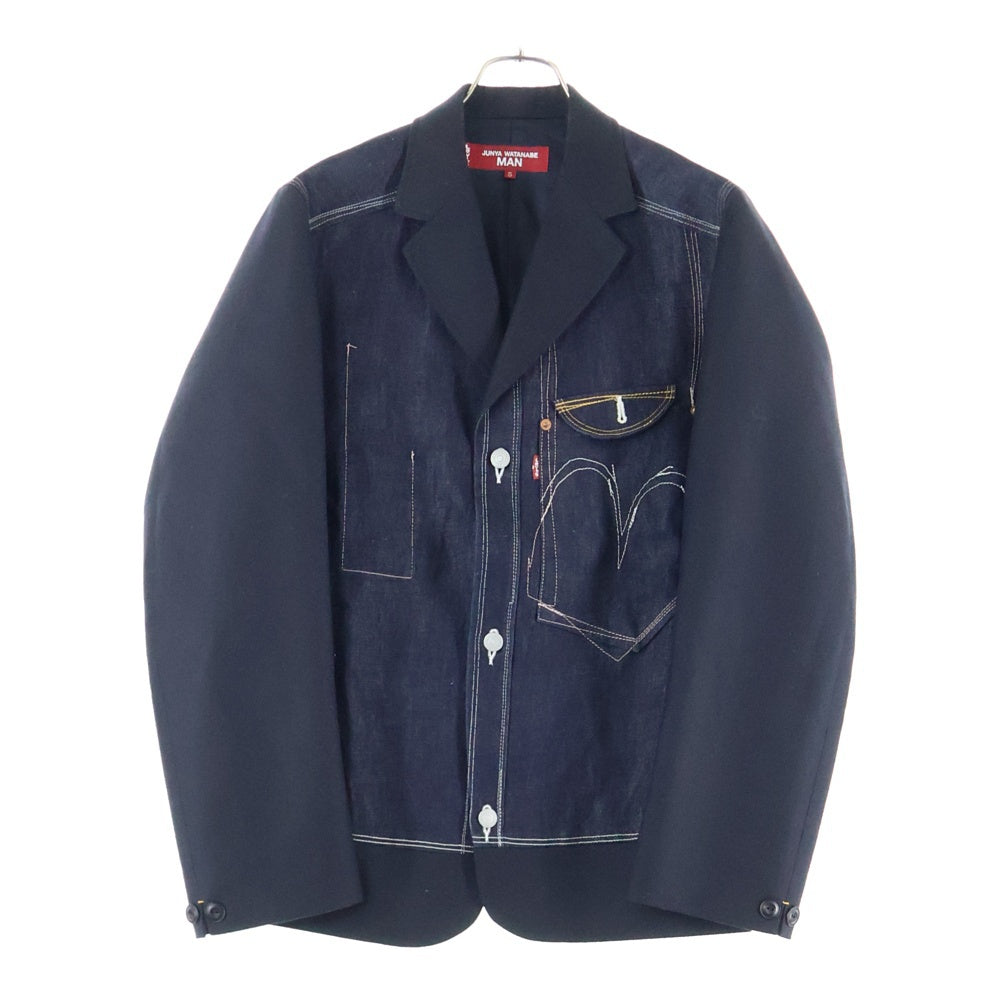 JUNYA WATANABE COMME des GARCONS(ジュンヤワタナベ コムデギャルソン) 24AW AD2024 ×リーバイス デニムスイッチング テーラードジャケット WN-J201
